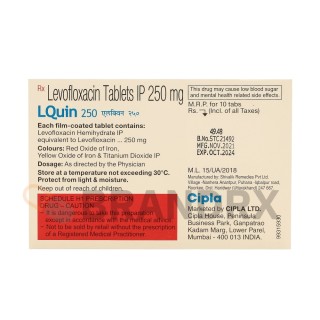 LQuin 250 mg Cipla LQuin 250 mg Cipla